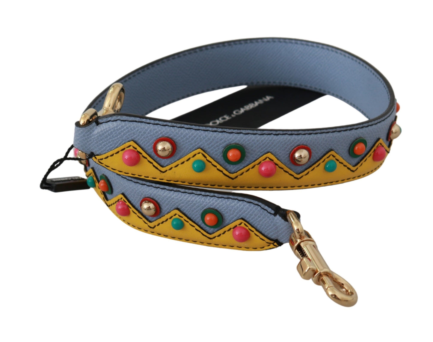 Dolce & Gabbana Multicolor Leather Shoulder Strap Accessory - Elegance Online Limited