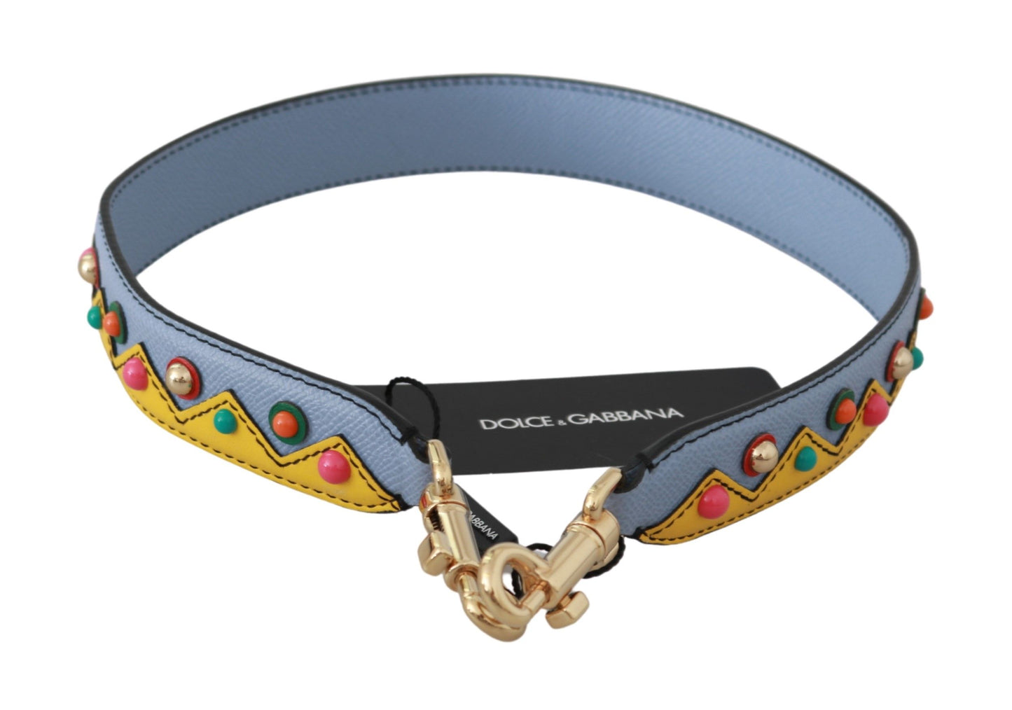 Dolce & Gabbana Multicolor Leather Shoulder Strap Accessory - Elegance Online Limited