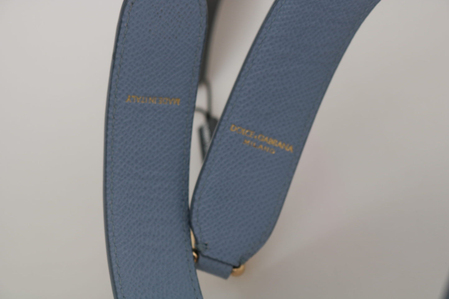 Dolce & Gabbana Elegant Blue Leather Shoulder Strap - Elegance Online Limited
