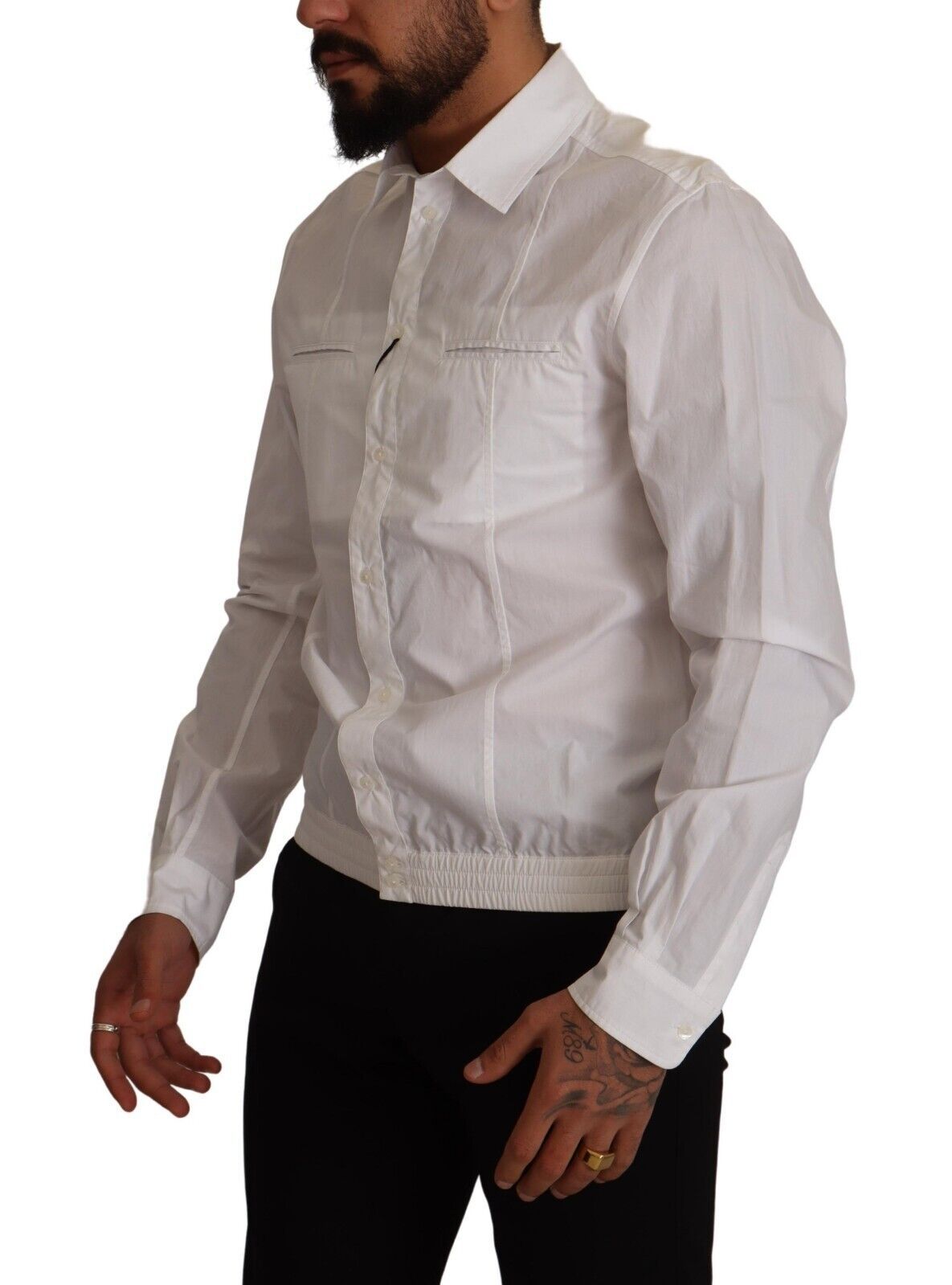 Dolce & Gabbana Elegant Italian White Cotton Shirt - Elegance Online Limited