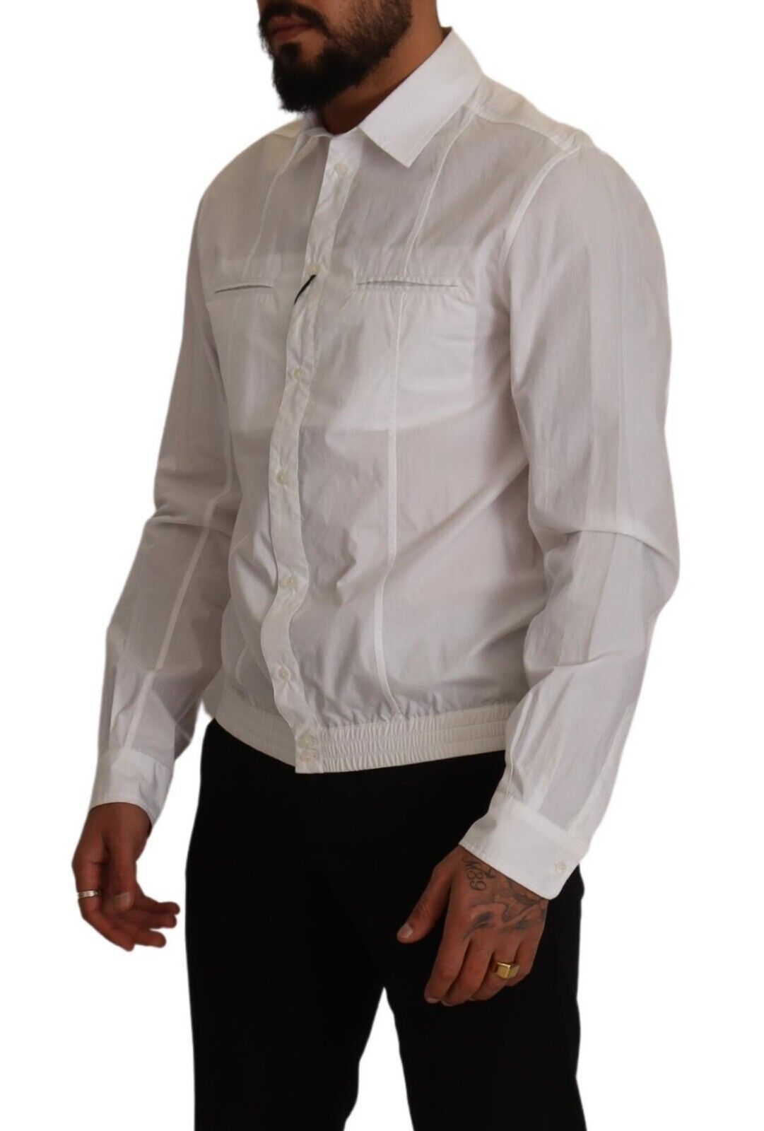 Dolce & Gabbana Elegant Italian White Cotton Shirt - Elegance Online Limited