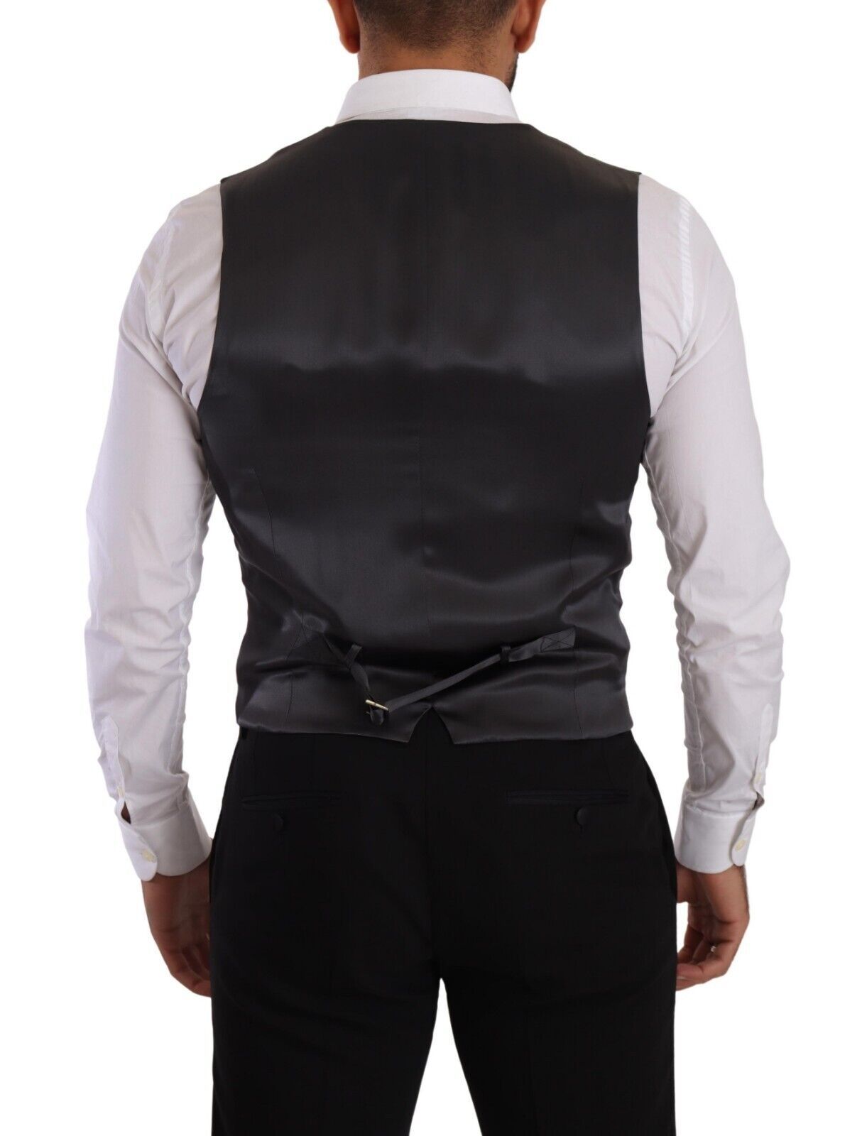 Dolce & Gabbana Elegant Striped Double-Breasted Dress Vest - Elegance Online Limited