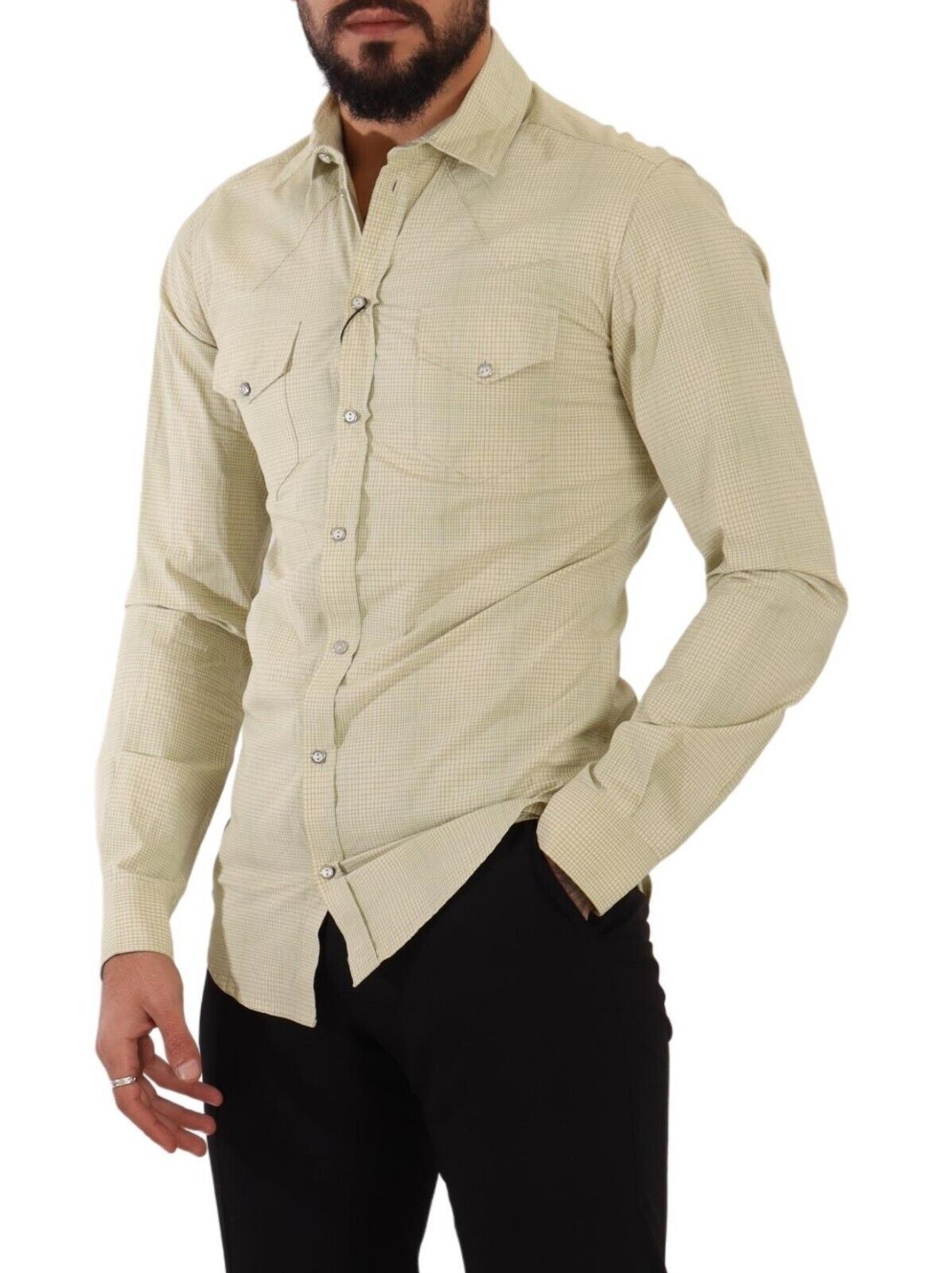 Dolce & Gabbana Elegant Sicilia Checkered Cotton Shirt - Elegance Online Limited