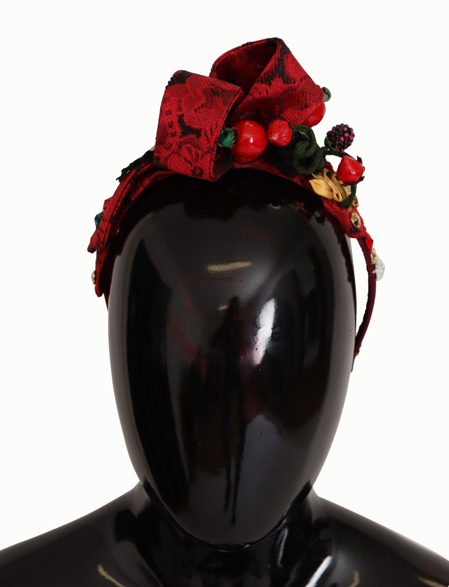 Dolce & Gabbana Cherry Sicily Embellished Red Diadem - Elegance Online Limited