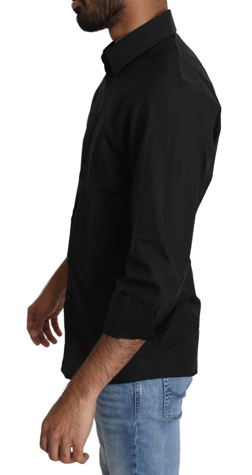 Dolce & Gabbana Elegant Black Slim Fit Dress Shirt - Elegance Online Limited