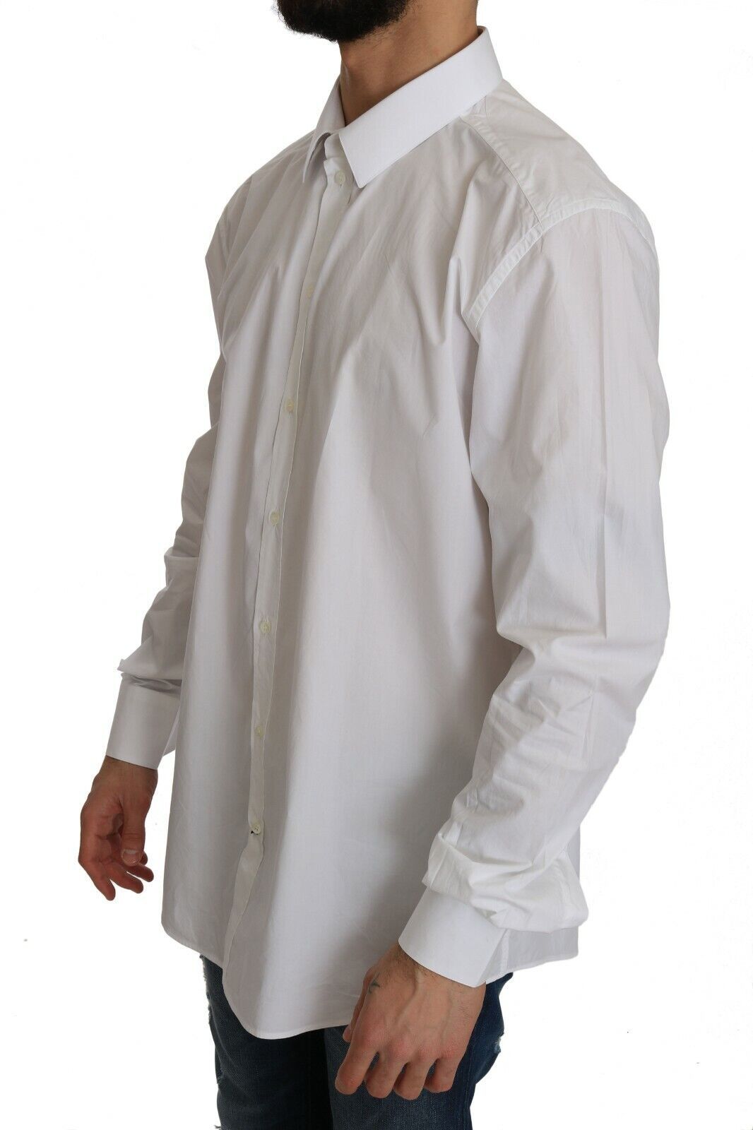 Dolce & Gabbana Exclusive White Slim Fit Formal Shirt - Elegance Online Limited