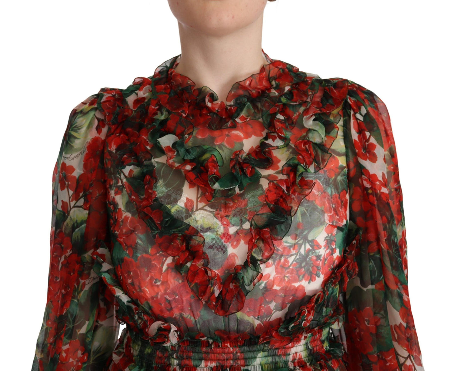 Dolce & Gabbana Floral Silk Mini Knee High Dress - Elegance Online Limited