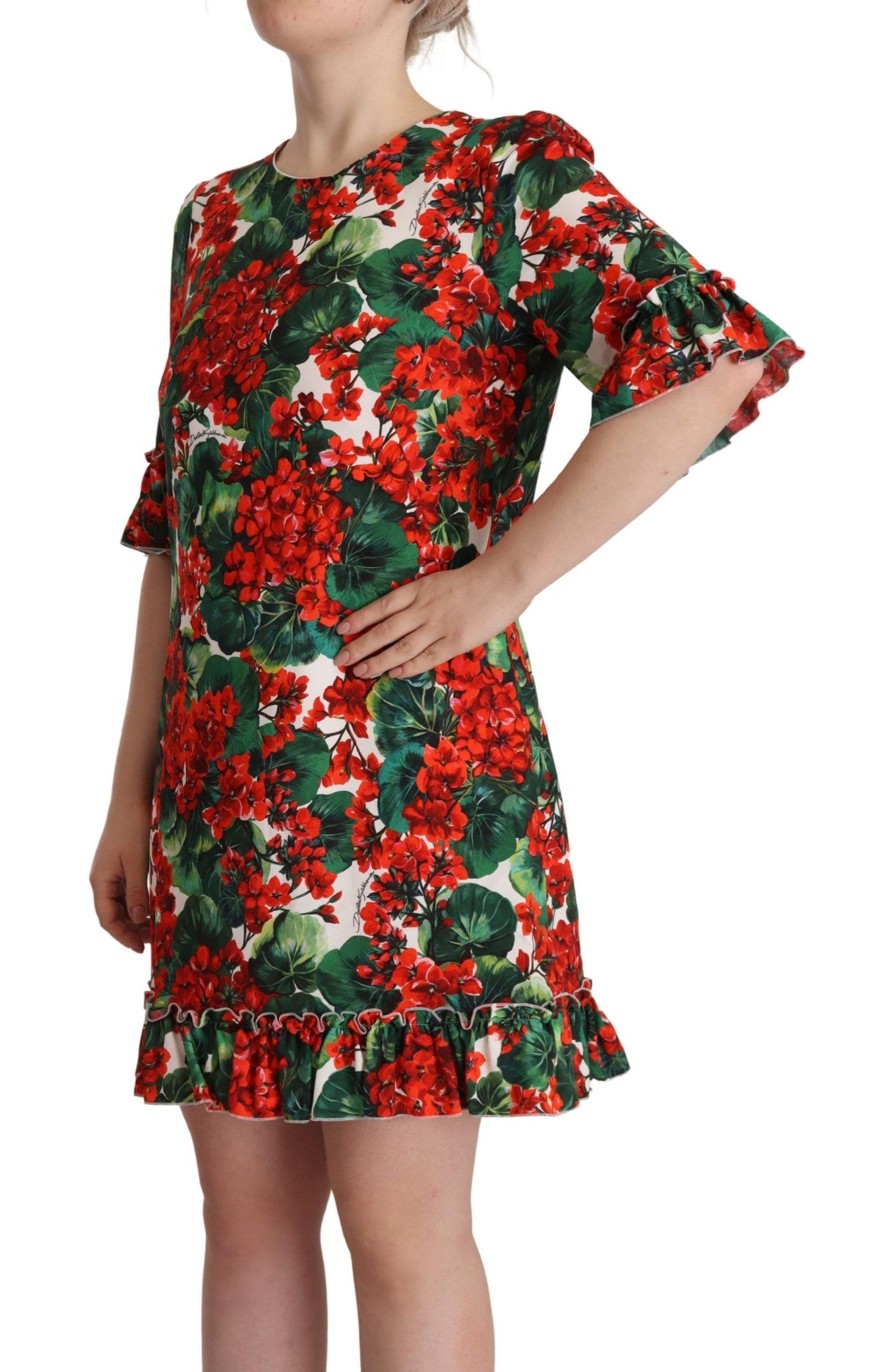 Dolce & Gabbana Floral Mini Enchantment Dress - Elegance Online Limited