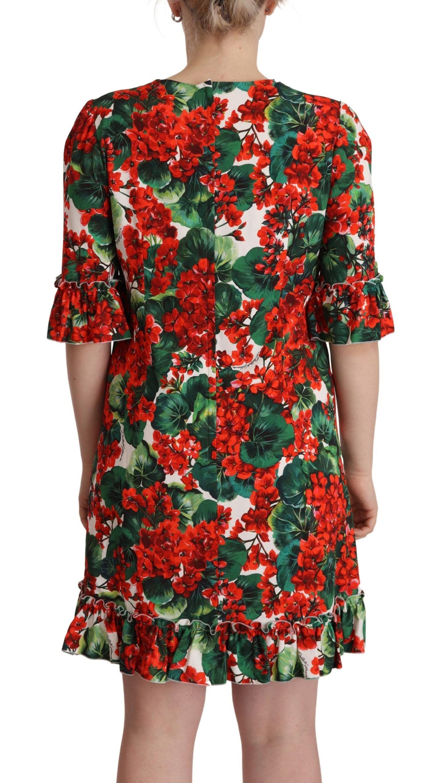 Dolce & Gabbana Floral Mini Enchantment Dress - Elegance Online Limited