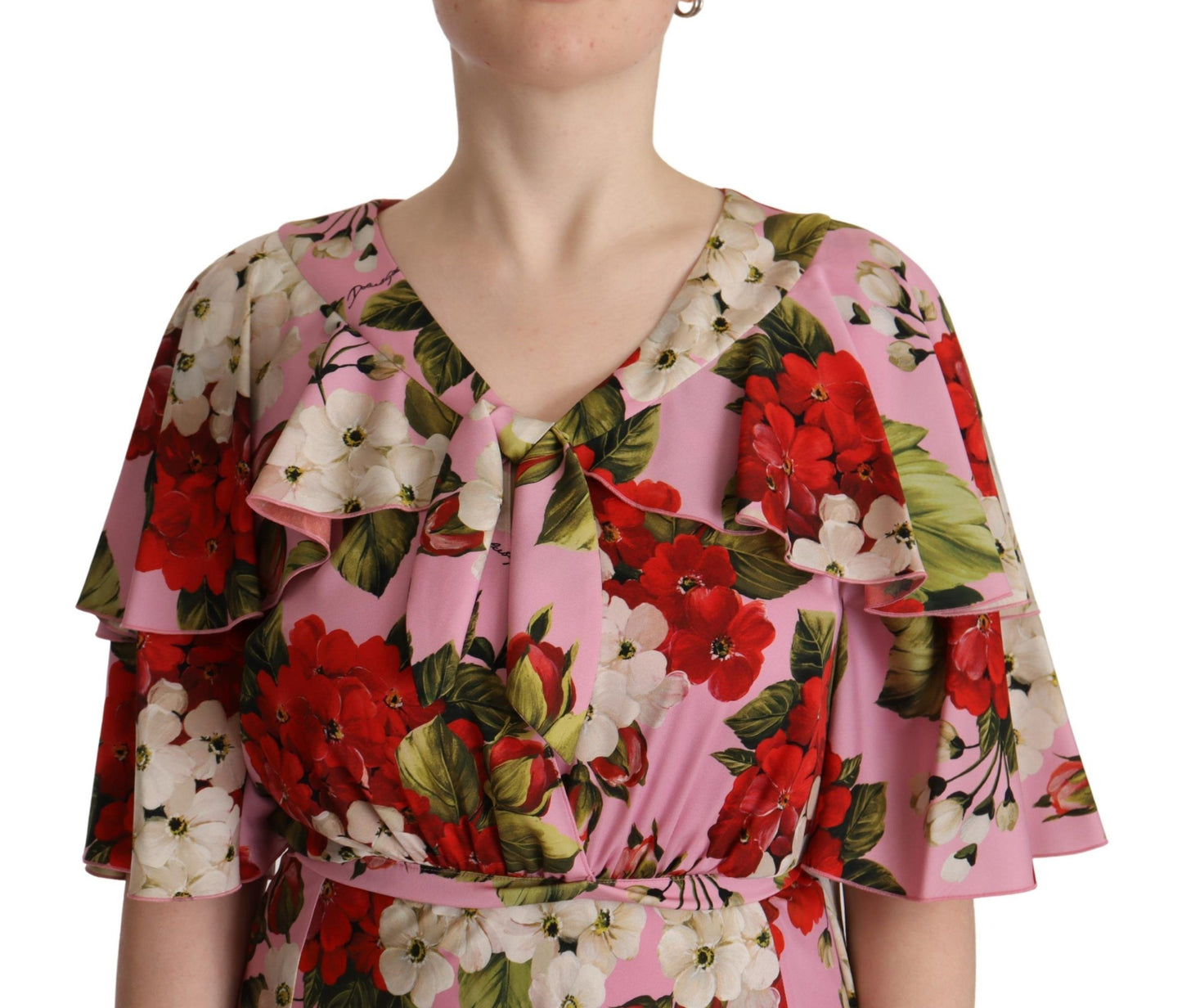 Dolce & Gabbana Enchanting Floral Silk Maxi Dress - Elegance Online Limited
