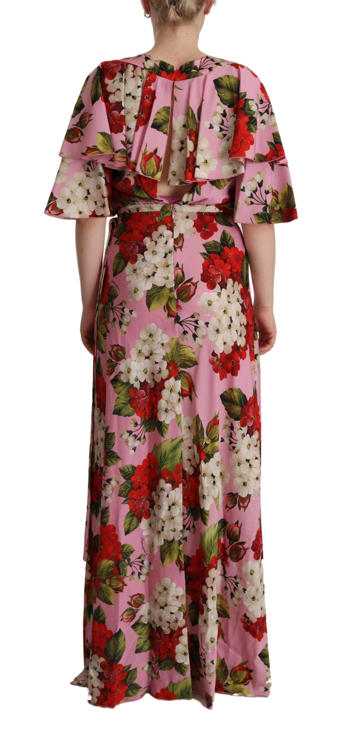 Dolce & Gabbana Enchanting Floral Silk Maxi Dress - Elegance Online Limited