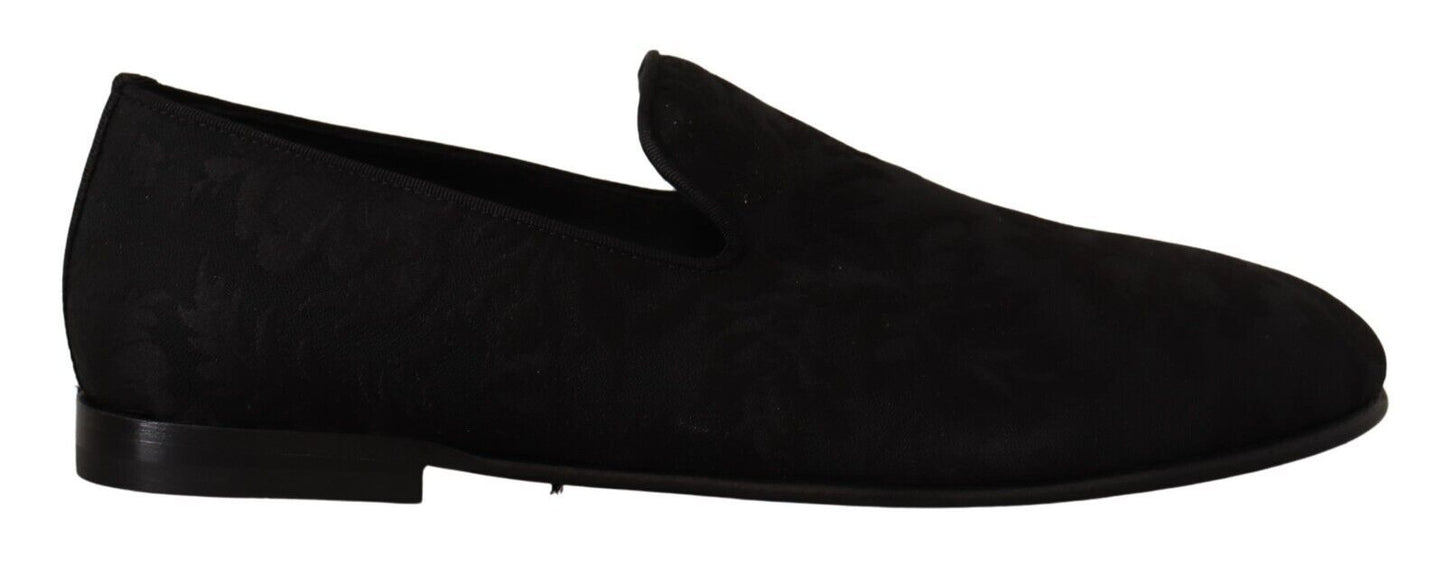 Mocassins plats élégants à enfiler en jacquard Dolce & Gabbana