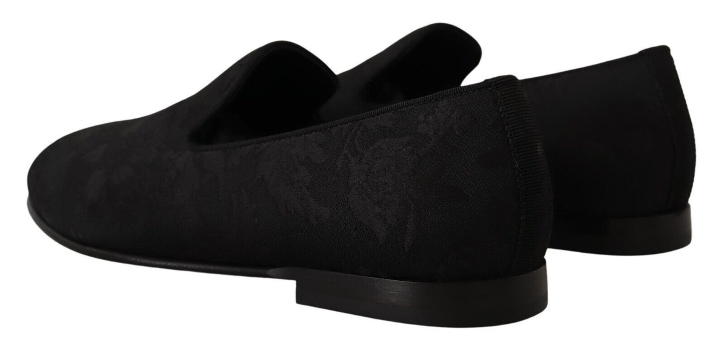 Mocassins plats élégants à enfiler en jacquard Dolce & Gabbana