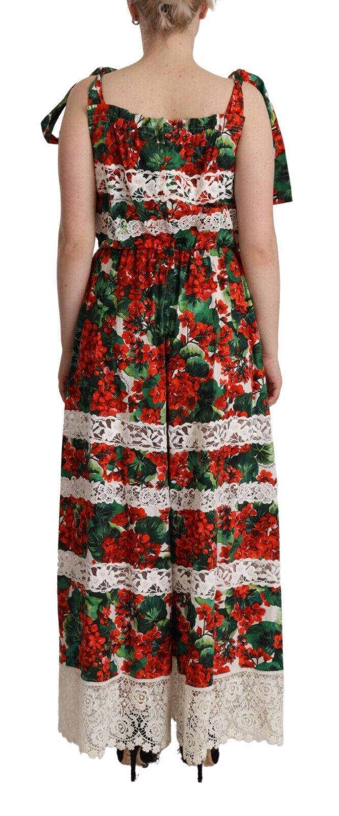 Robe longue fleurie multicolore Dolce & Gabbana