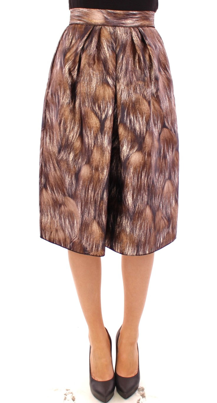 Dolce & Gabbana Elegant Floral Silk Full Skirt - Elegance Online Limited