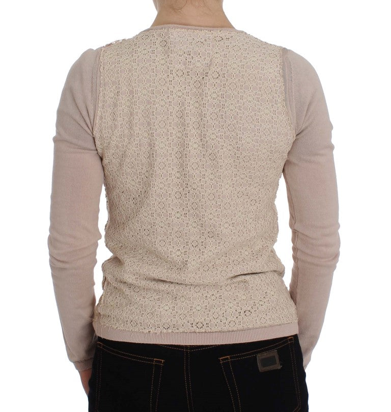 PINK MEMORIES Elegant Pink Wrap Sweater Cotton Knit - Elegance Online Limited