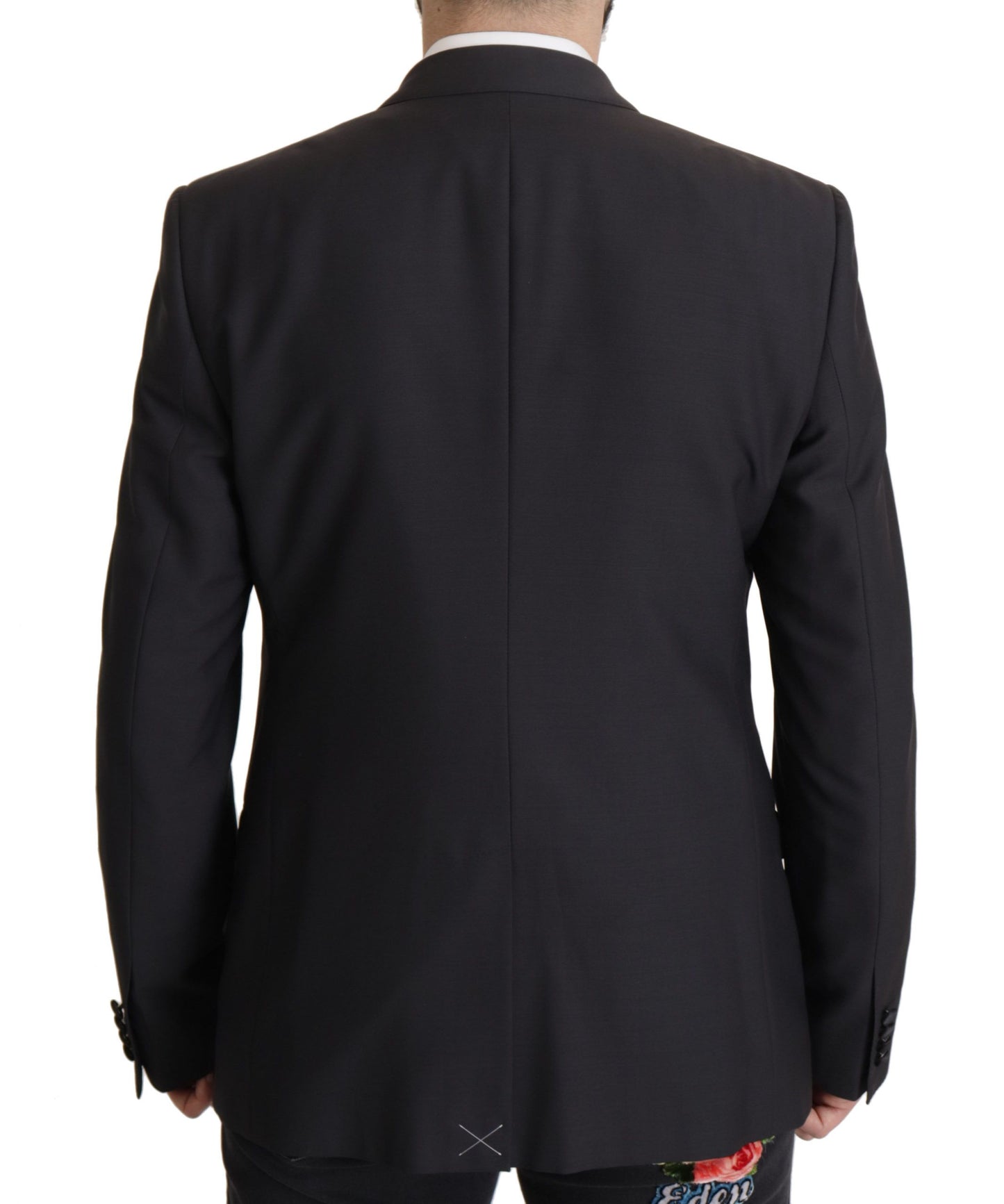 Dolce & Gabbana Elegante blazer de dos piezas Martini azul oscuro