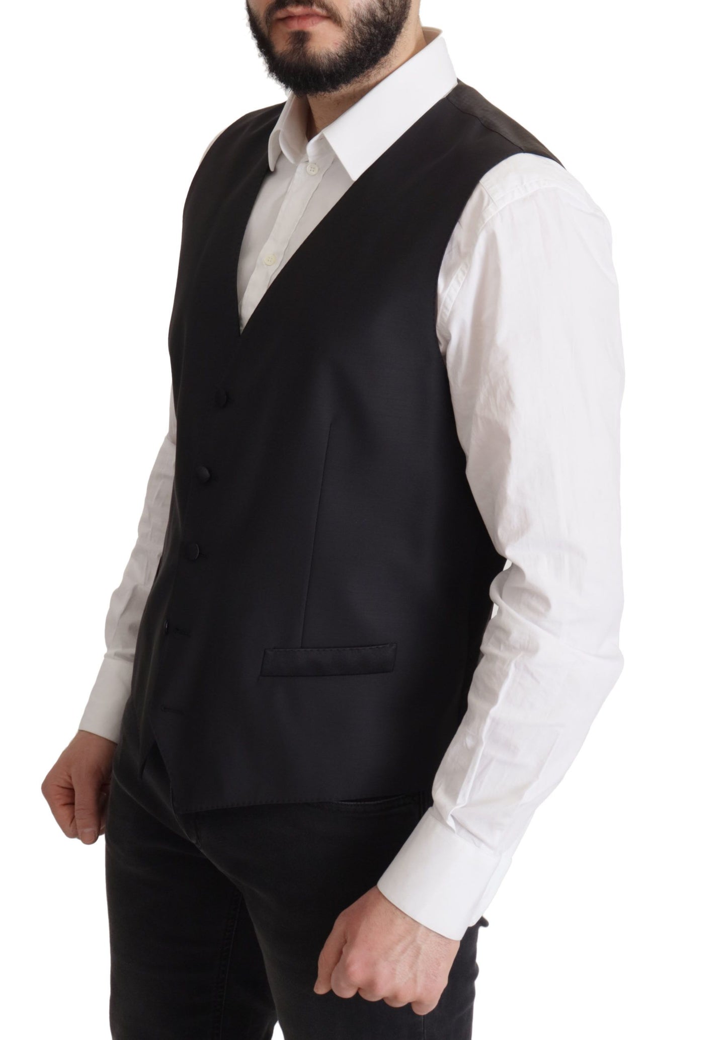 Dolce & Gabbana Elegante blazer de dos piezas Martini azul oscuro