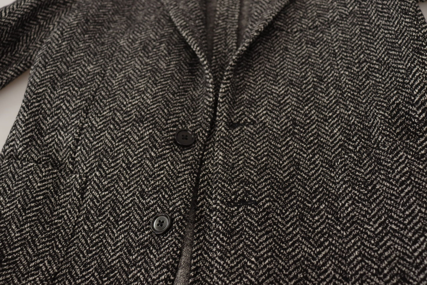 Veste blazer à chevrons gris Dolce & Gabbana