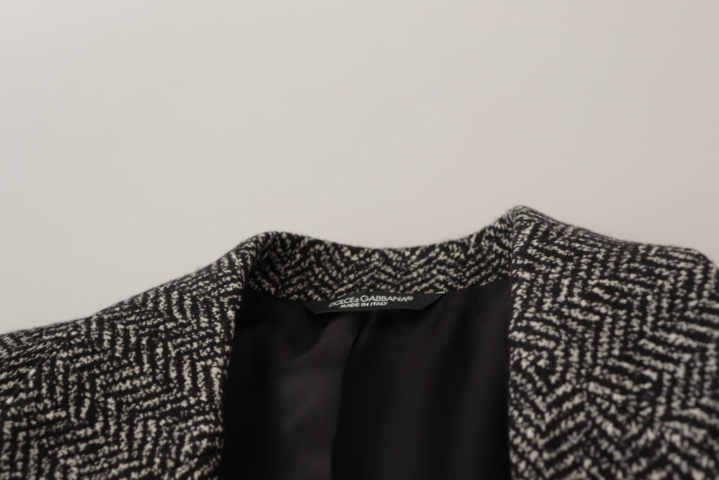 Veste blazer à chevrons gris Dolce & Gabbana
