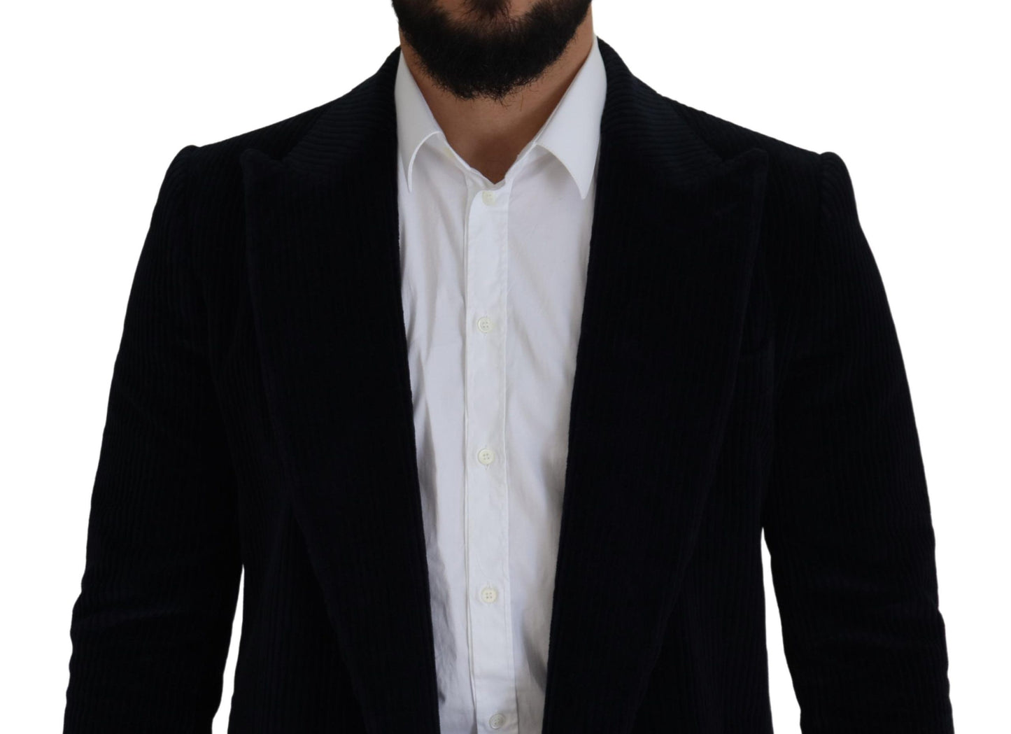 Dolce & Gabbana Elegante chaqueta tipo cárdigan larga de algodón negra
