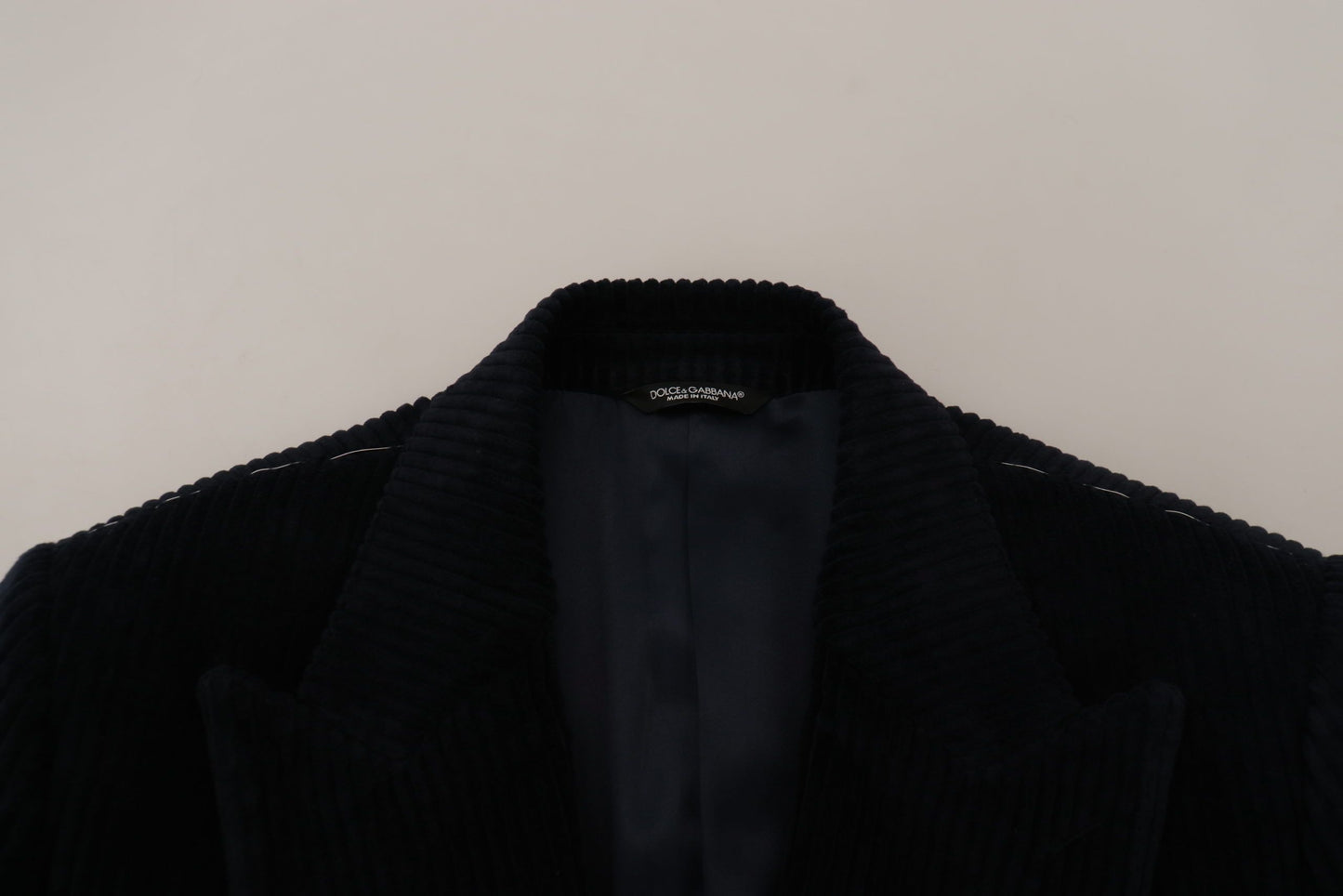 Dolce & Gabbana Elegante chaqueta tipo cárdigan larga de algodón negra