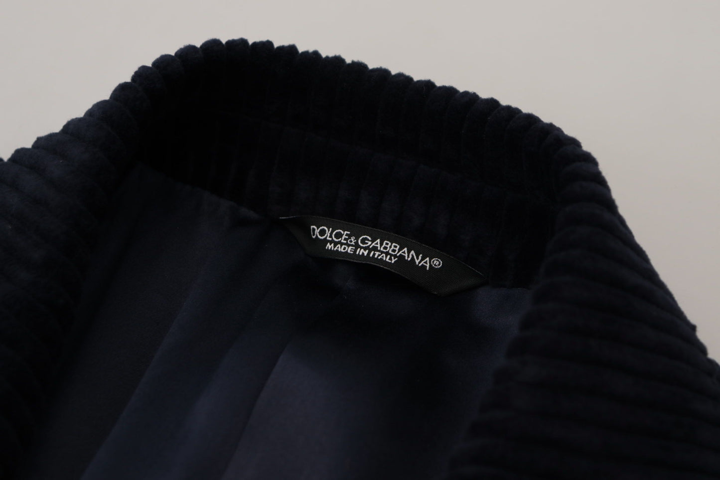 Dolce & Gabbana Elegante chaqueta tipo cárdigan larga de algodón negra