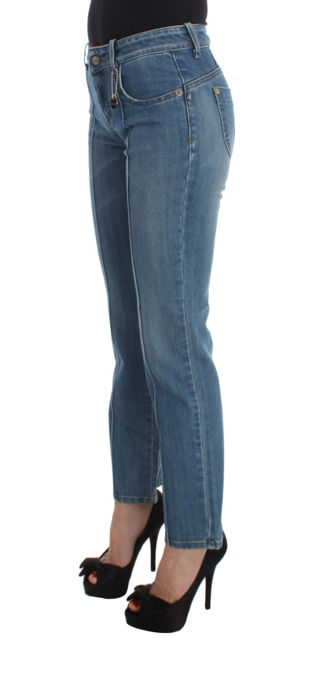 Costume National Chic Slim Fit Blue Jeans for the Modern Woman - Elegance Online Limited