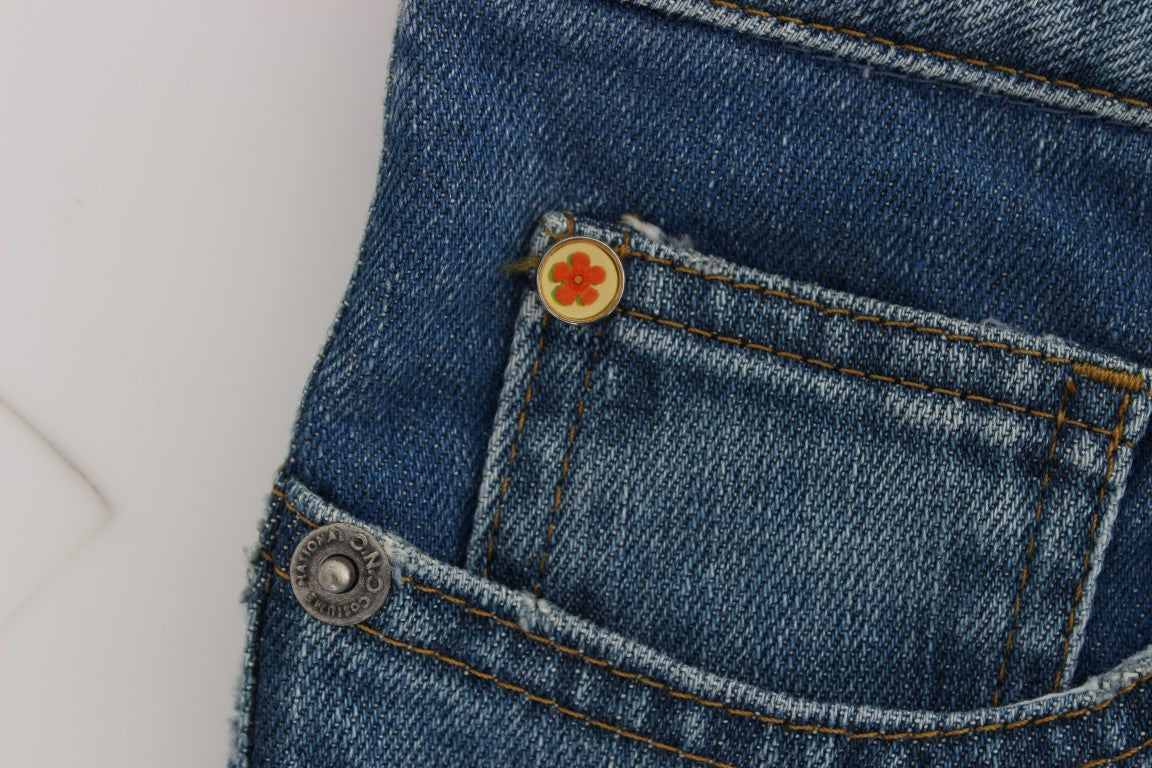 Costume National Chic Slim Fit Blue Jeans for the Modern Woman - Elegance Online Limited