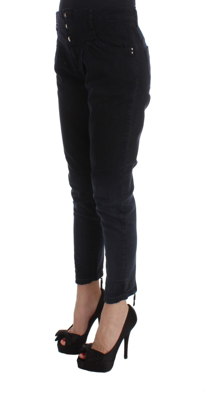 Costume National Sleek Slim Fit Black Denim Jeans - Elegance Online Limited