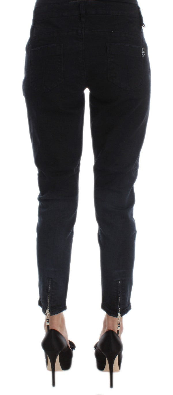 Costume National Sleek Slim Fit Black Denim Jeans - Elegance Online Limited