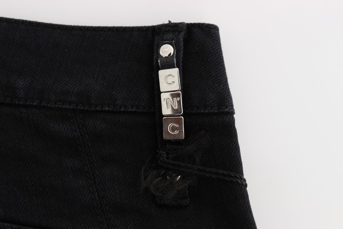 Costume National Sleek Slim Fit Black Denim Jeans - Elegance Online Limited