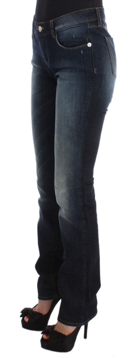 Costume National Sleek Slim Fit Blue Designer Jeans - Elegance Online Limited