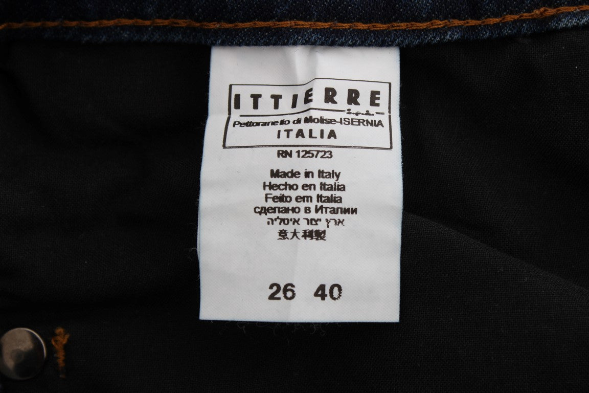 Costume National Chic Blue Regular Fit Designer Jeans - Elegance Online Limited