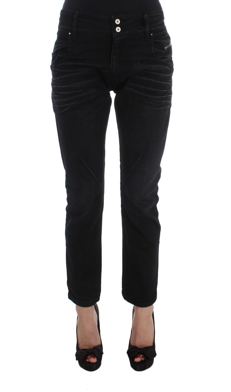 Costume National Elegant Black Slouchy Fit Jeans for Trendsetters - Elegance Online Limited