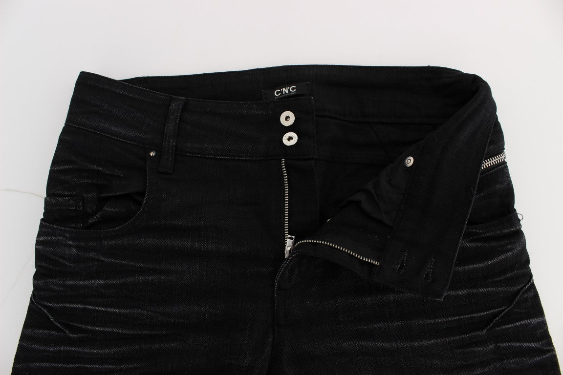 Costume National Elegant Black Slouchy Fit Jeans for Trendsetters - Elegance Online Limited