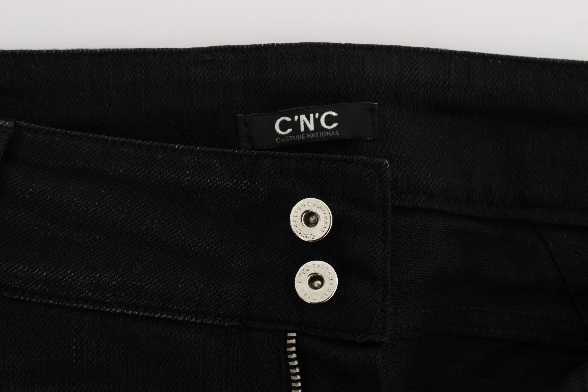 Costume National Elegant Black Slouchy Fit Jeans for Trendsetters - Elegance Online Limited