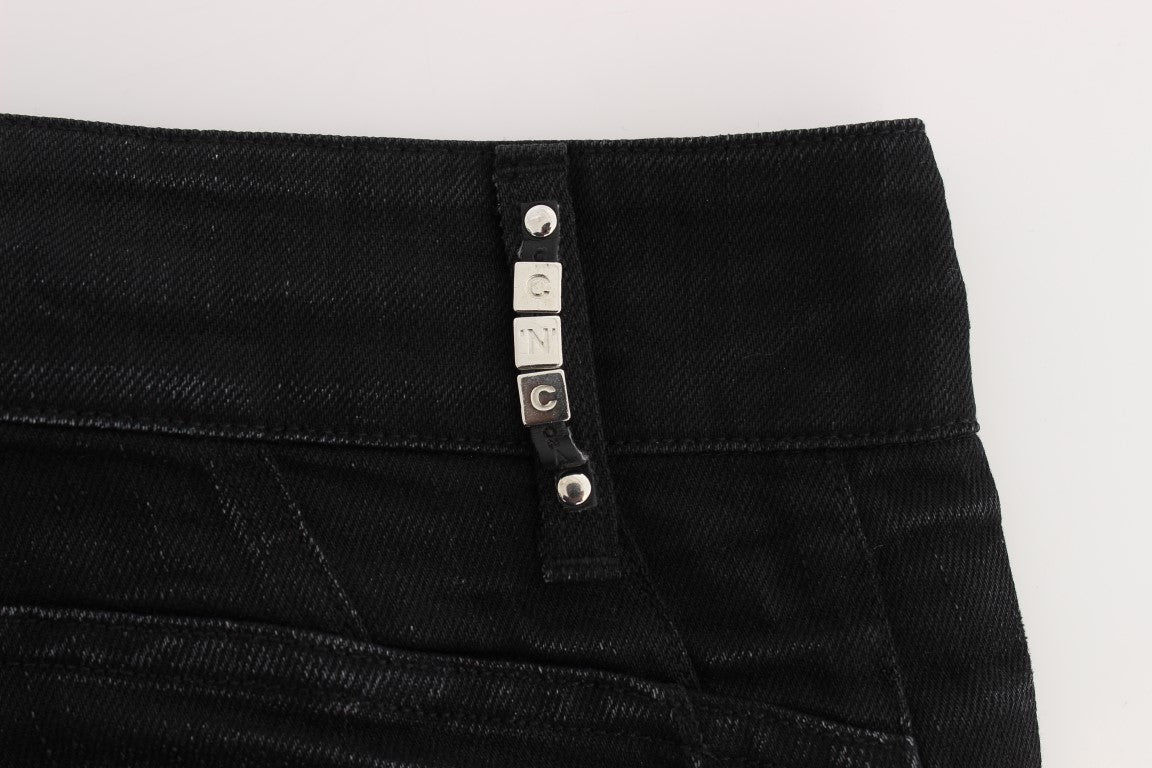 Costume National Elegant Black Slouchy Fit Jeans for Trendsetters - Elegance Online Limited