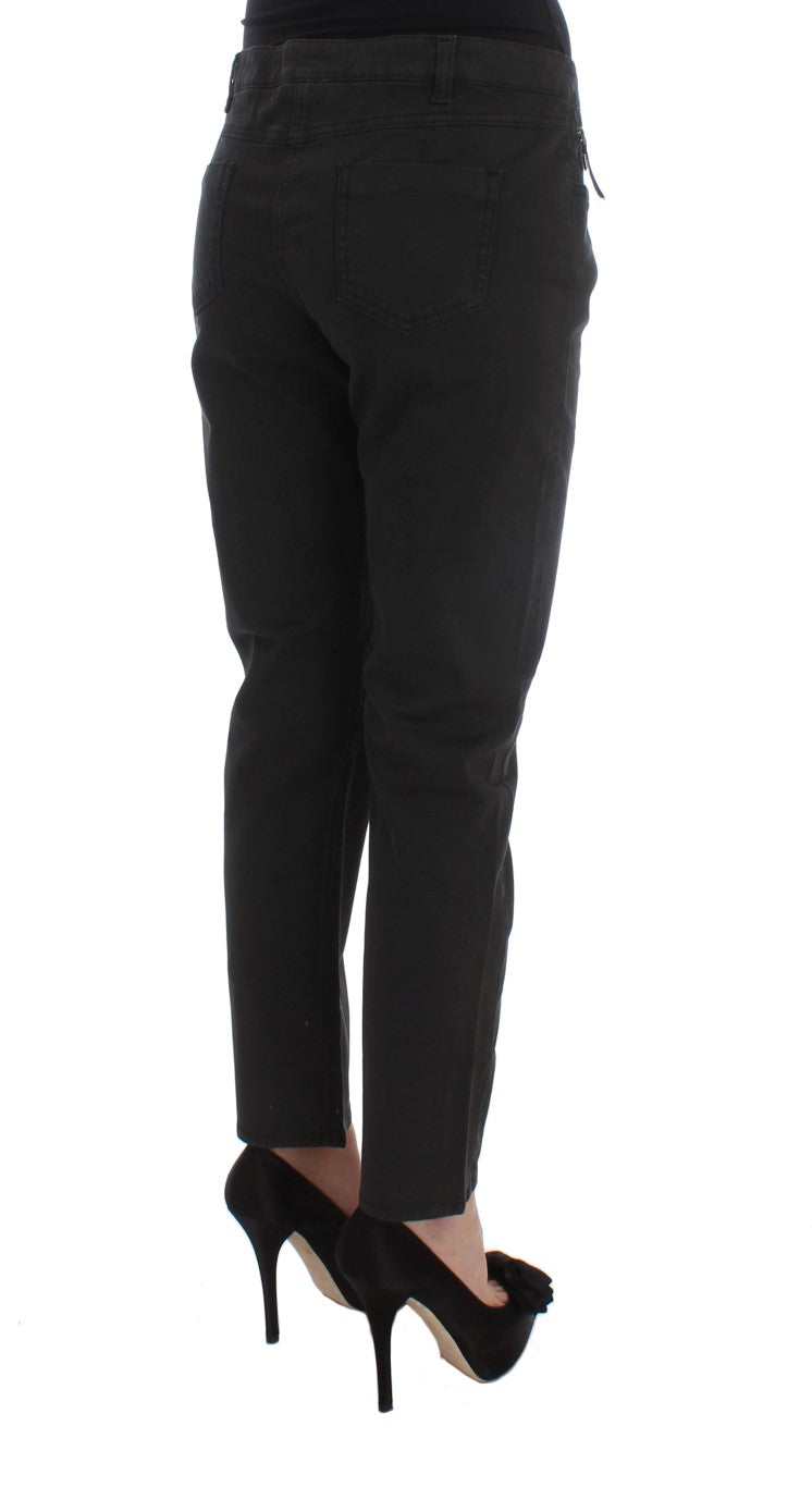 Costume National Chic Black Regular Fit Denim Jeans - Elegance Online Limited