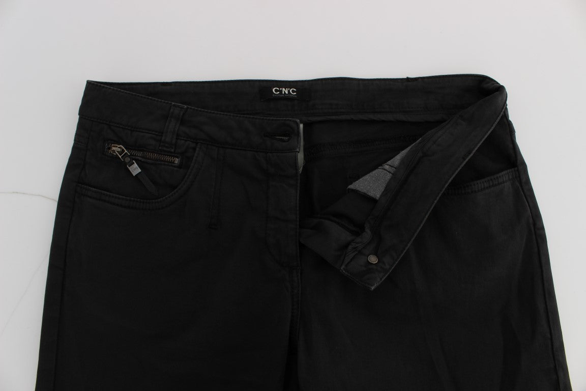 Costume National Chic Black Regular Fit Denim Jeans - Elegance Online Limited
