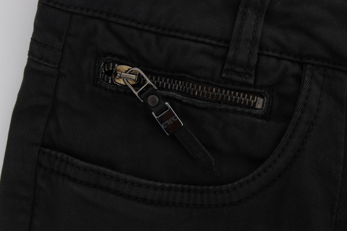 Costume National Chic Black Regular Fit Denim Jeans - Elegance Online Limited