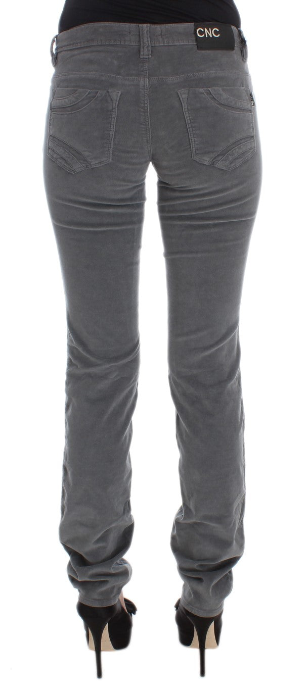 Costume National Sleek Super Slim Gray Jeans - Elegance Online Limited