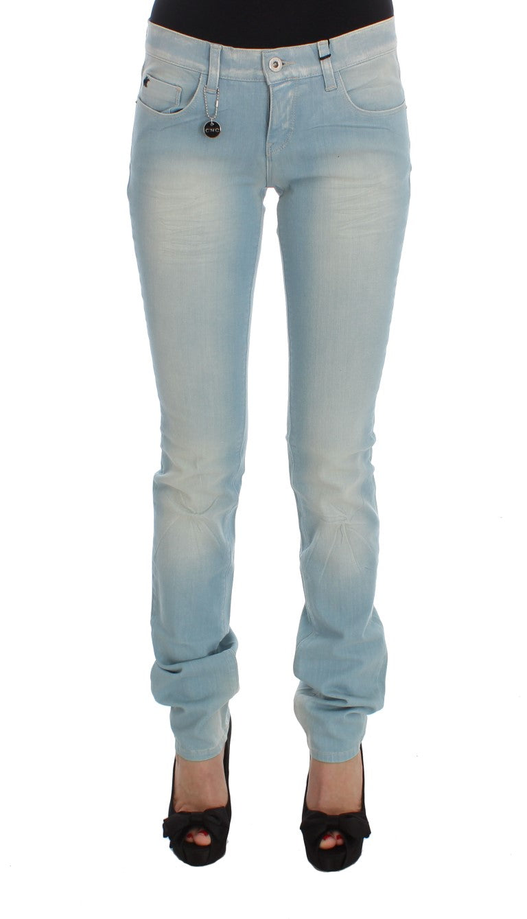 Costume National Chic Super Slim Blue Jeans - Elegance Online Limited