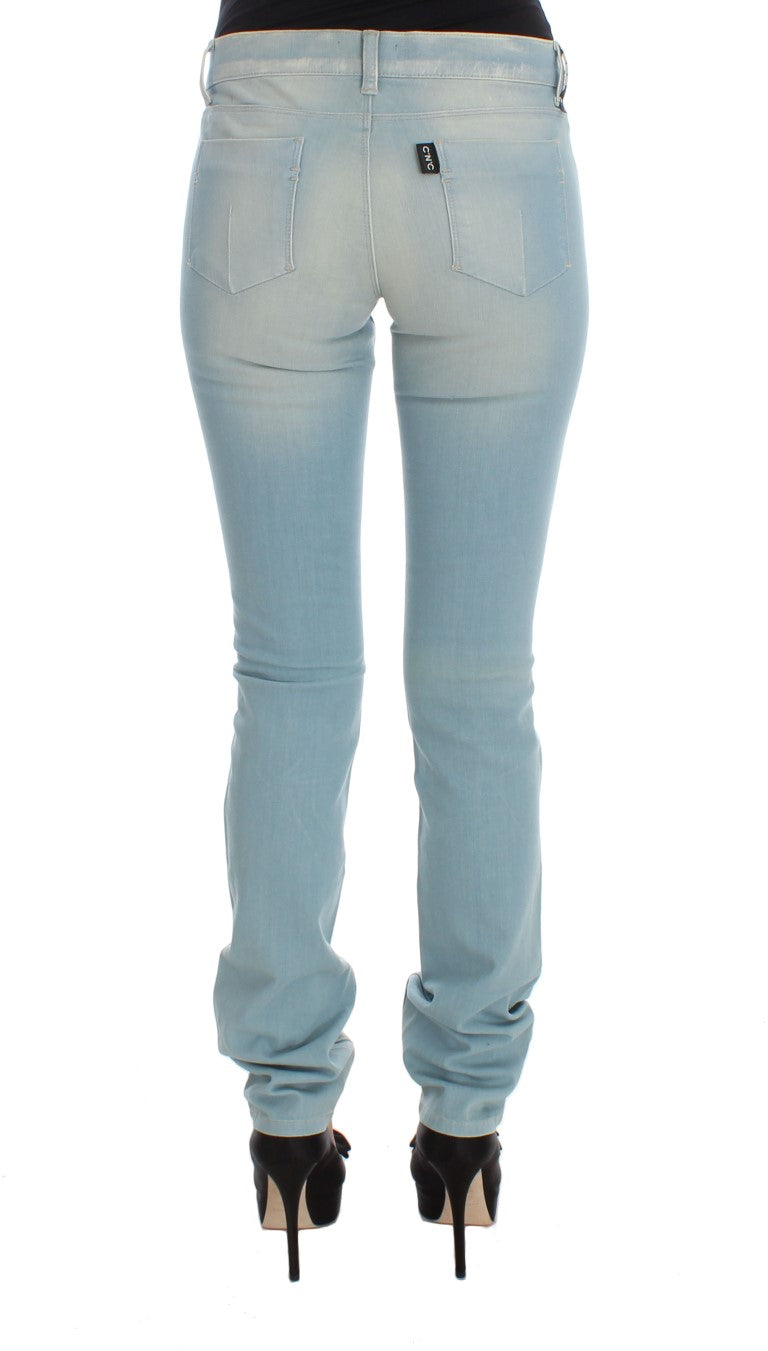 Costume National Chic Super Slim Blue Jeans - Elegance Online Limited