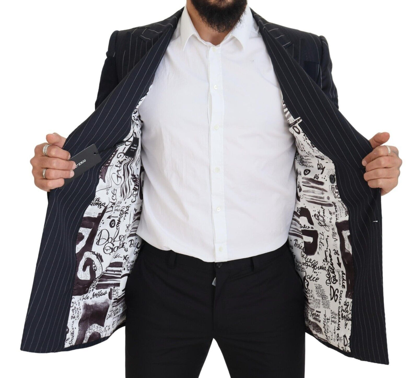 Blazer croisé slim bleu marine Dolce & Gabbana