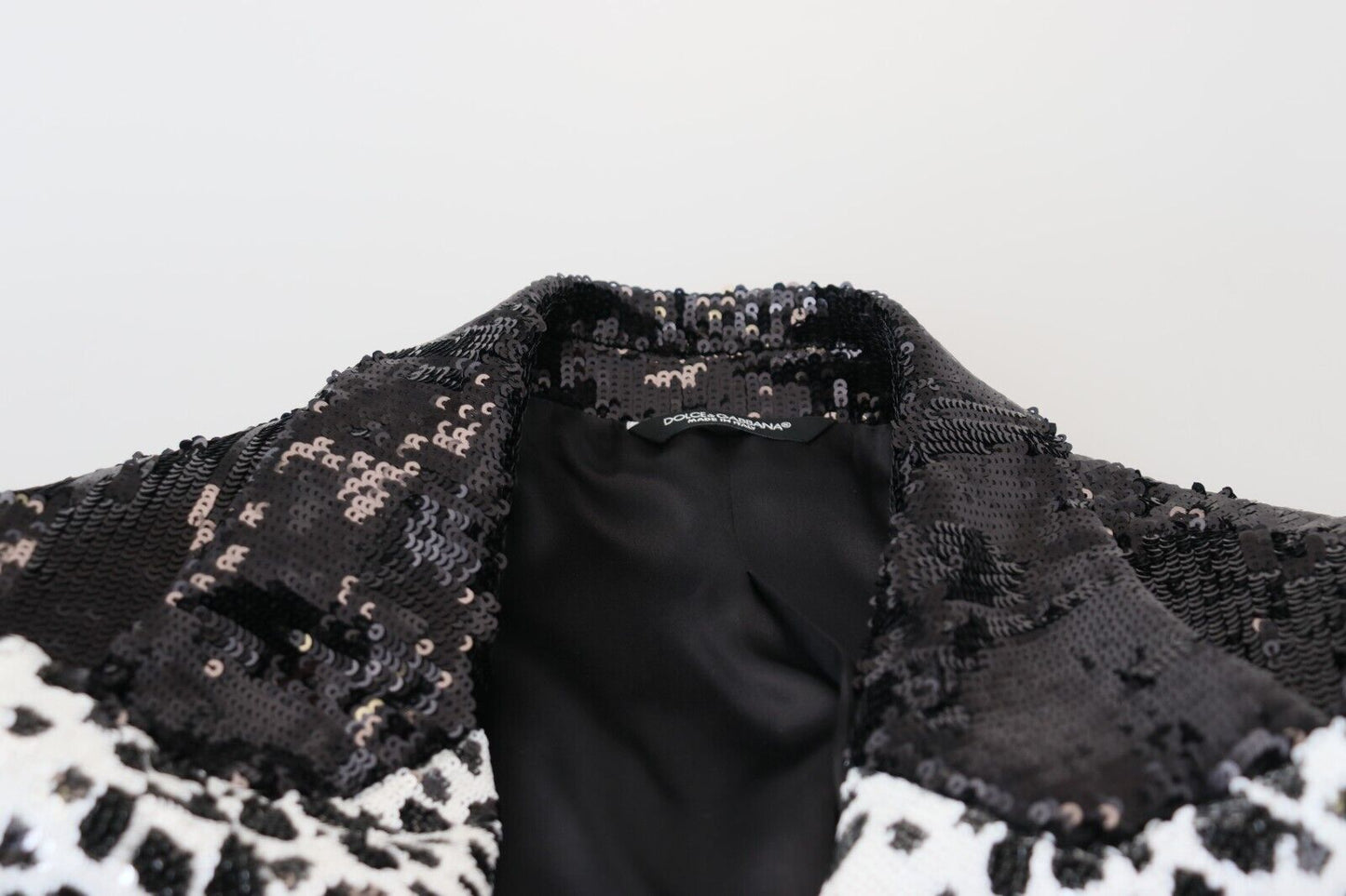 Blazer noir élégant à boutonnage simple Dolce & Gabbana