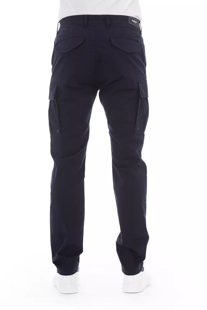 Pantalon cargo en coton bleu pour homme Baldinini Trend