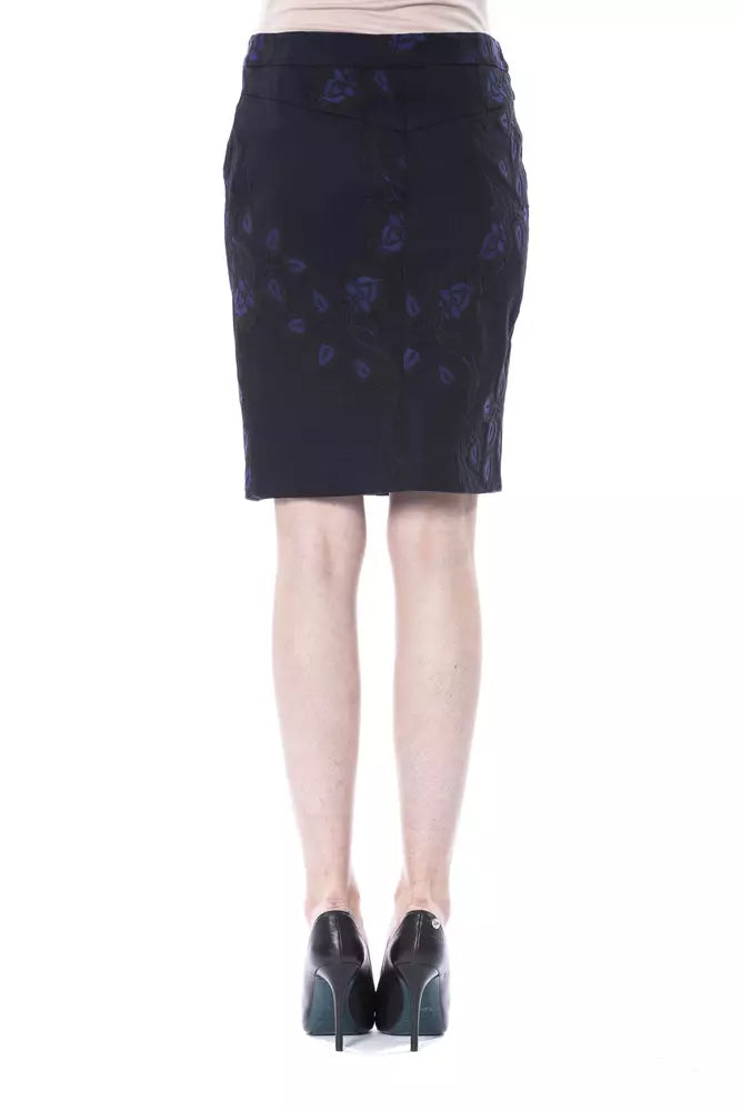 Falda de algodón azul para mujer BYBLOS