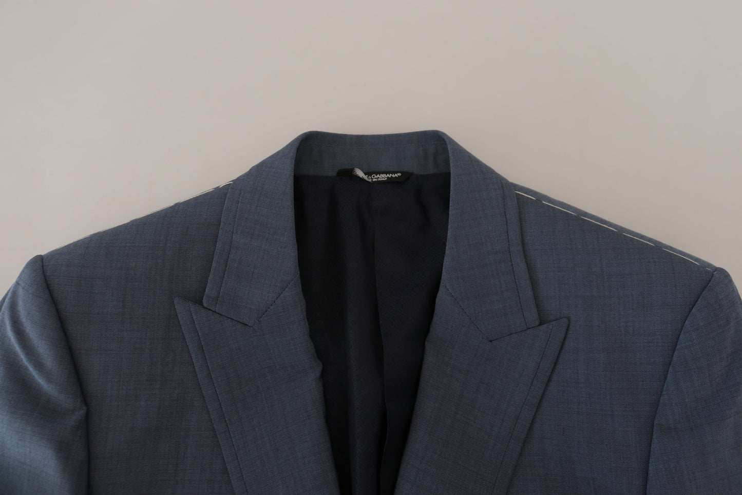 Dolce & Gabbana Elegante blazer deportivo azul con un solo botonadura