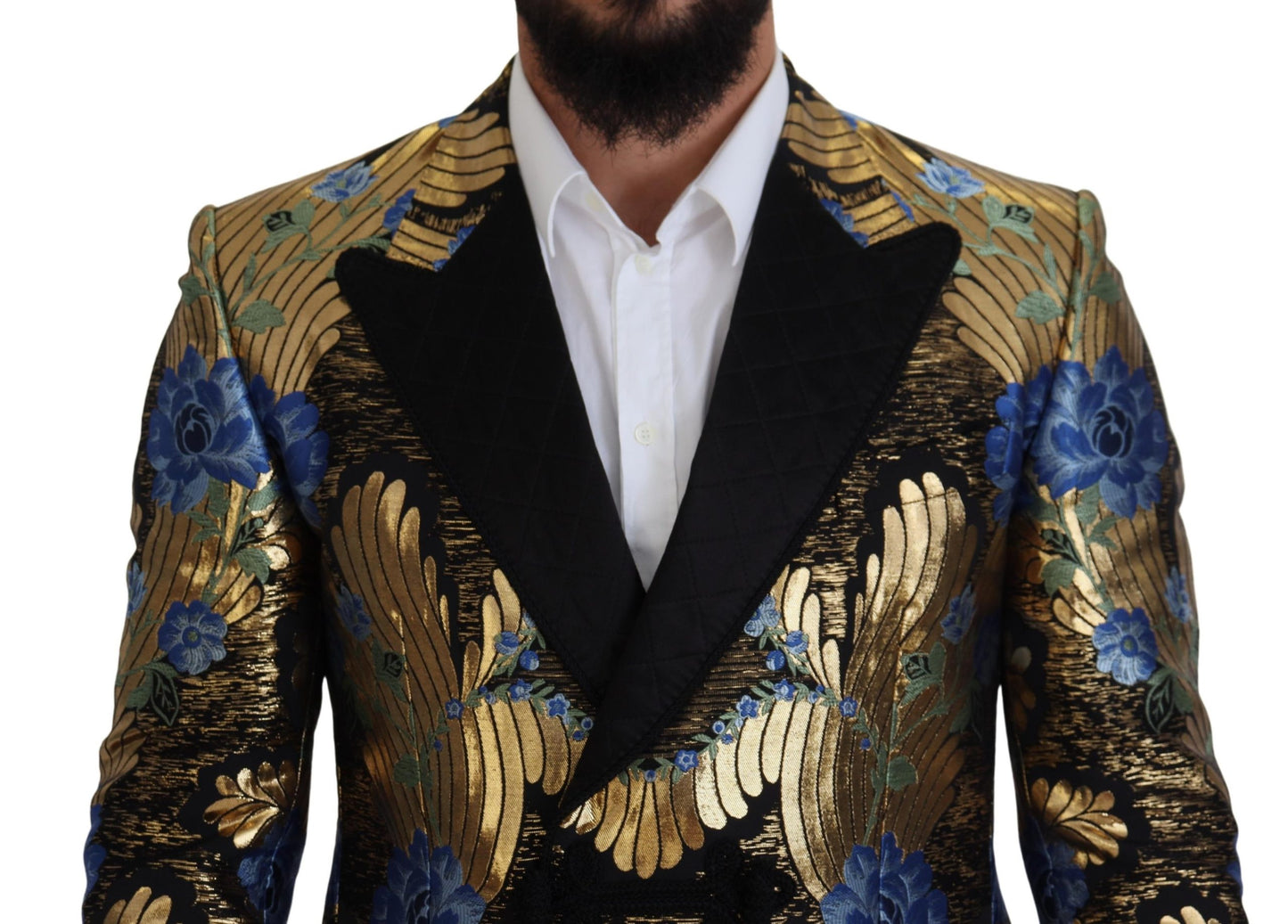 Blazer elegante de fiesta de noche con estampado floral de Dolce & Gabbana